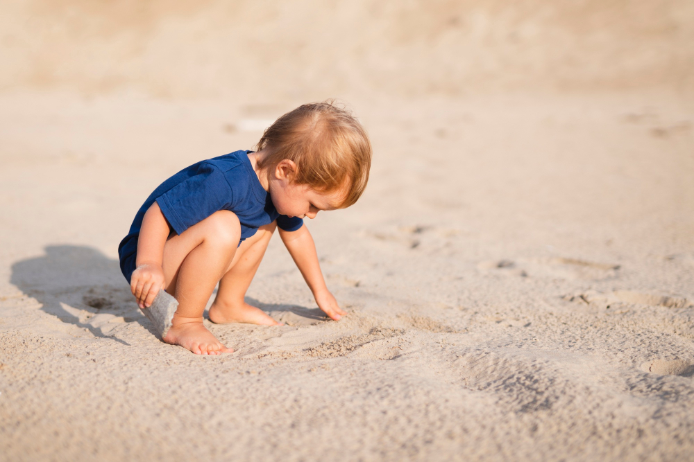 Enfant plage carnon palavas